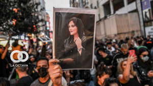 Protestas en Irán tras la muerte de la activista Mahsa Amini.