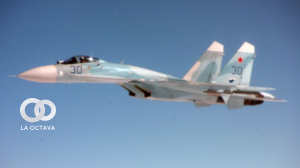 Un caza Su-27 ruso. Foto. Imagen referencial