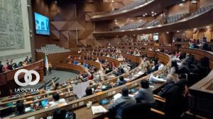 Legisladores del MAS aprueban las normas para judiciales. Foto: Senado de Bolivia