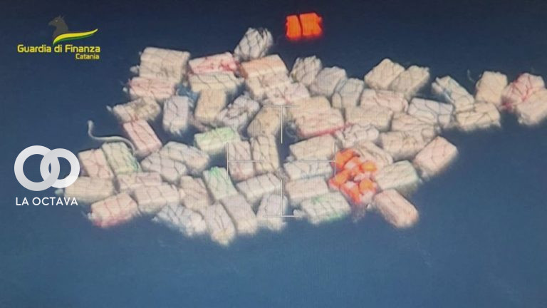 Dos toneladas de cocaína en el mediterraneo. Foto: RRSS
