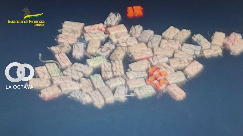 Dos toneladas de cocaína en el mediterraneo. Foto: RRSS