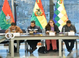 Reunión de la Comisión Mixta de este sábado. Foto: Cámara de Senadores