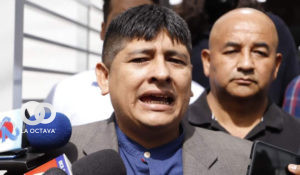 El diputado este jueves en Cochabamba.