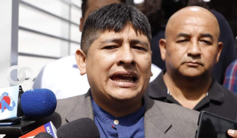 El diputado este jueves en Cochabamba.