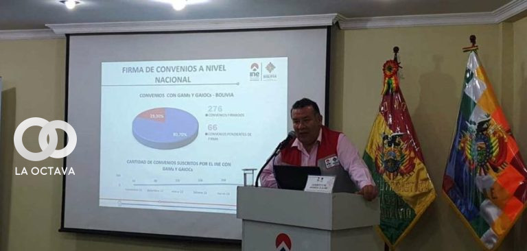 Firma de convenios por el INE