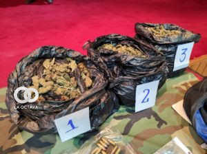 La droga secuestrada. Foto. Ministerio de Gobierno