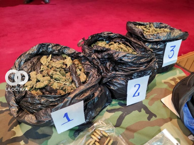 La droga secuestrada. Foto. Ministerio de Gobierno