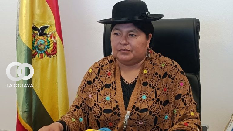 Simona Quispe, Senadora del MAS.