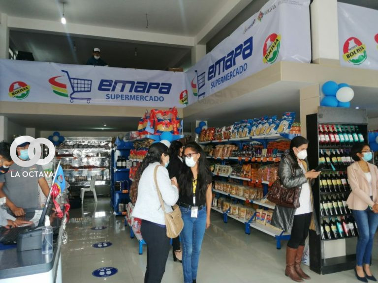 Supermercado de la Empresa de Apoyo a la Producción de Alimentos en La Paz. Foto. Emapa
