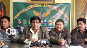 Confederación de Choferes de Bolivia dio una conferencia. Foto: La Voz de Tarija