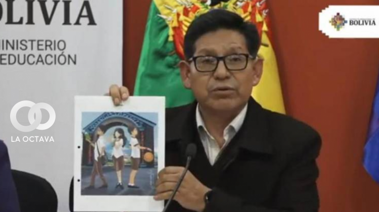 Ministro de Educación, Edgar Pary. Foto: Captura de video.