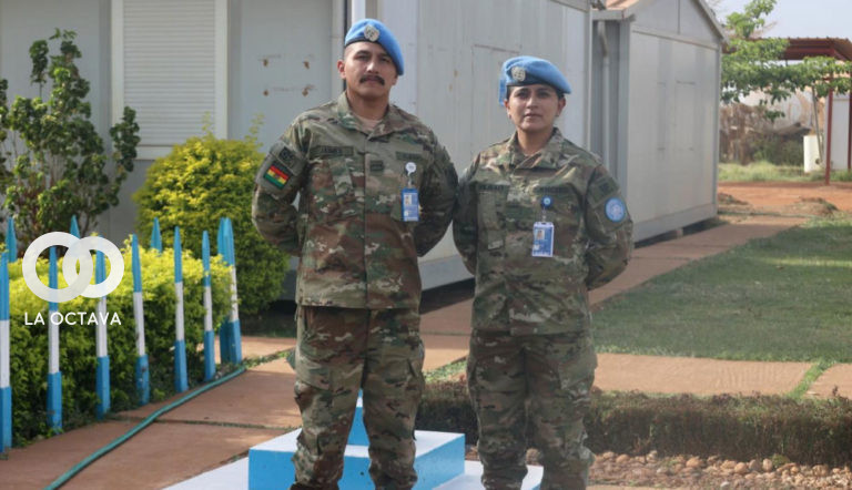 Bolivianos militares desplegados en operativo de la ONU.