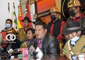 El gobernador de La Paz, Santos Quispe. Foto. GADLP