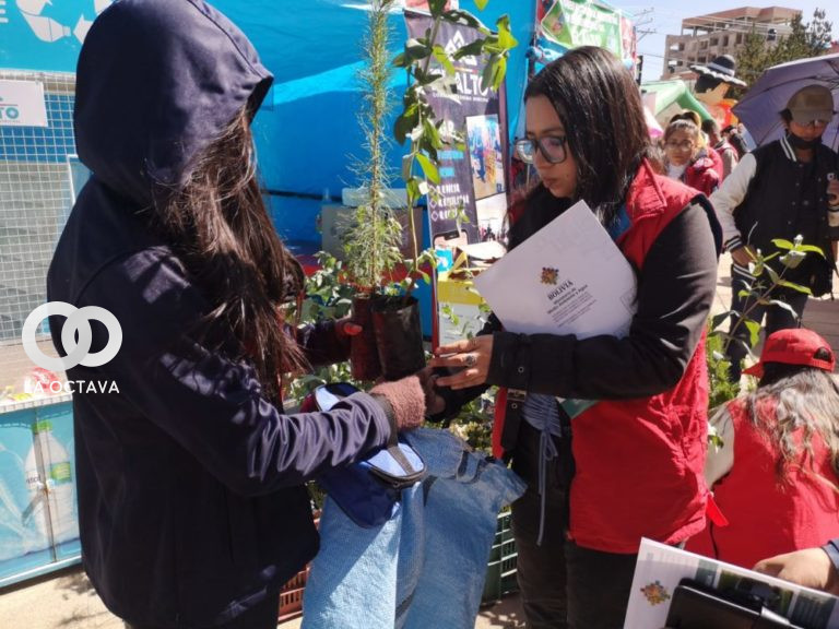 Entrega de Plantines por la Alcaldía de El Alto.