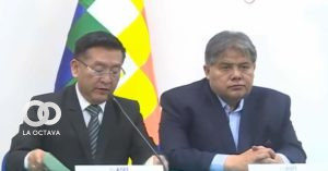 Reynaldo Yujra, Director de la ASFI y Luis Araoz, Interventor del ex Banco Fassil, foto: RRSS