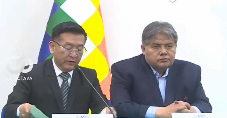 Reynaldo Yujra, Director de la ASFI y Luis Araoz, Interventor del ex Banco Fassil, foto: RRSS