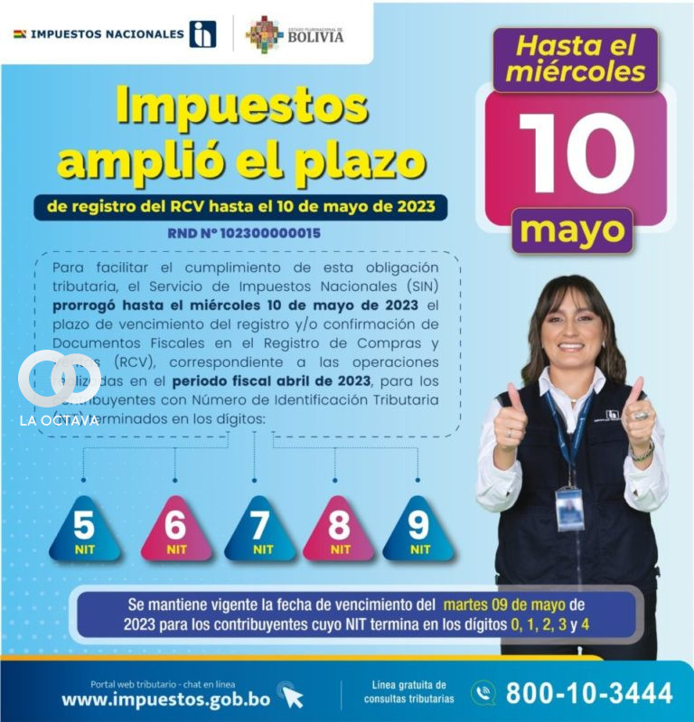Impuestos Nacionales amplia plazo