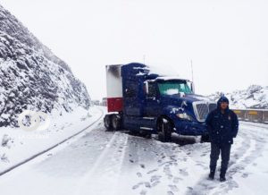 Se registran nevadas en algunas regiones de La Paz, foto: Policía Boliviana 
