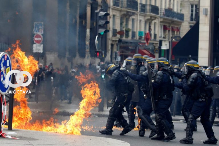 Manifestaciones en París.