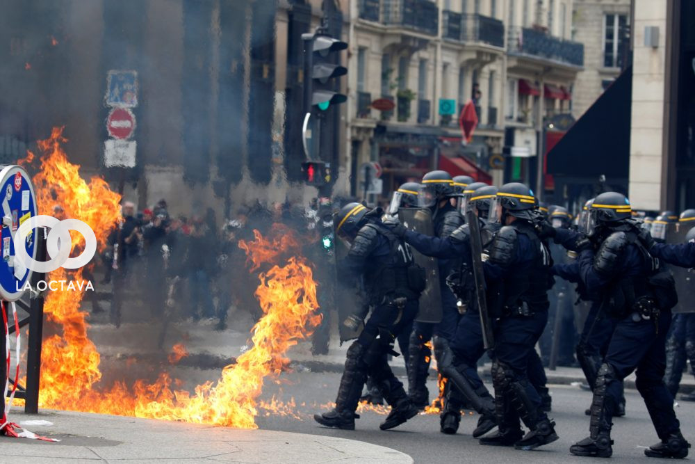 Manifestaciones en París.