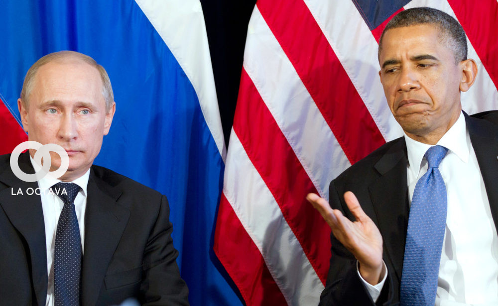 Presidente de Rusia, Vladimir Putin y Barak Obama, ex Presidente de EEUU.