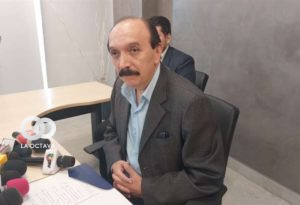 Carlos Alberto Colodro en una de las conferencias de prensa que dio.