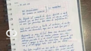 Carta atribuida al interventor del exBanco Fassil Carlos Colodro. Foto: RRSS