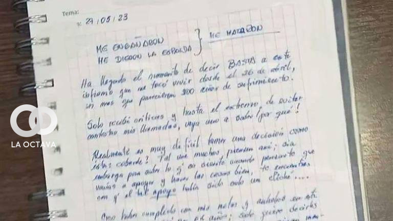Carta atribuida al interventor del exBanco Fassil Carlos Colodro. Foto: RRSS