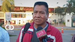 Ex jesuita Pedro Lima a su llegada al país. Foto: BTV
