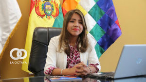 Viceministra de Comunicación, Gabriela Alcón. Foto: Urgente.bo