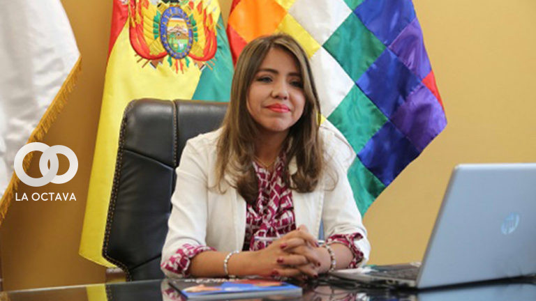 Viceministra de Comunicación, Gabriela Alcón. Foto: Urgente.bo