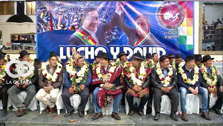Aniversario 44 de la CSUTCB, Foto: Captura Bolivia Tv