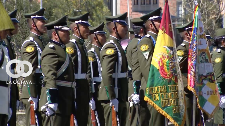 Acto de homenaje a la Policía Boliviana en su 197 aniversario de creación, foto: Captura