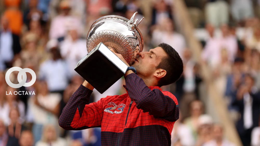 Novak Djokovic llevó su reloj favorito.© Clive Brunskill/Getty Images