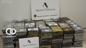 Droga incautada en España proveniente de Bolivia.