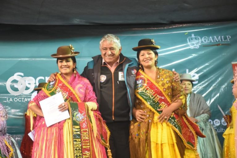 Ganadoras de Cholita Paceña y Cholita Kurmi, foto: GAMLP
