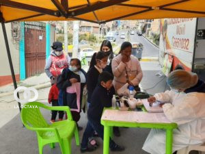Atención Médica a niños de Unidades Educativas. Foto: GAMLP