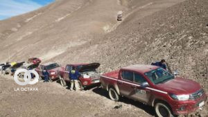Camionetas robadas son detenidas por la Policía chilena en 2020, en Calama. Foto: Facebook Autos robados en Calama