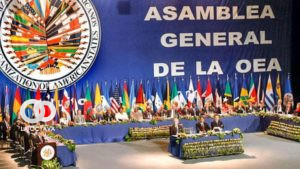 Una pasada Asamblea General de la Organización de Estados Americanos (OEA) Foto: RRSS