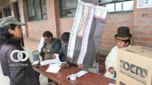 Votacion elecciones judiciales en la ciudad de El Alto. Foto: p7