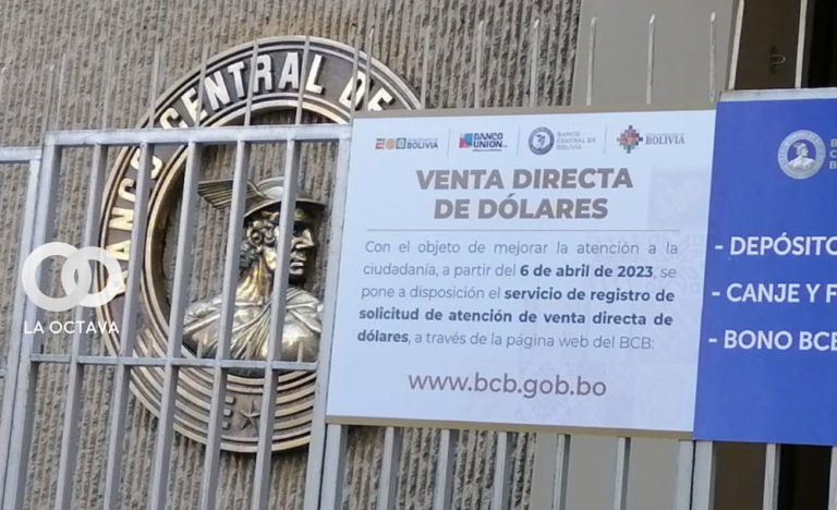 Venta de dólares en el BCB