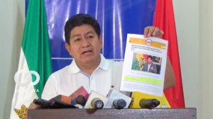 Edgar Montaño, Ministro de Obras Públicas, foto captura