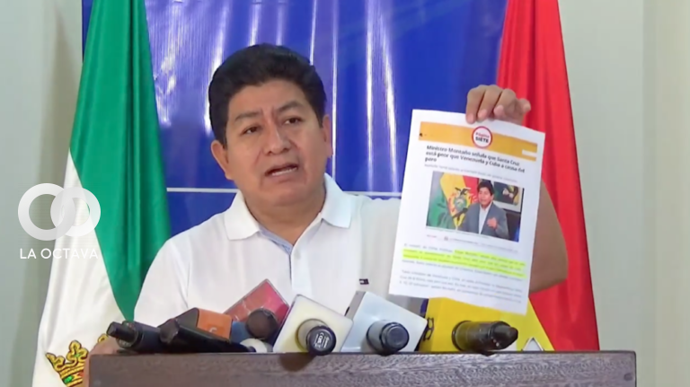 Edgar Montaño, Ministro de Obras Públicas, foto captura