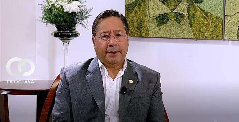 Luis Arce, Presidente de Bolivia, foto captura