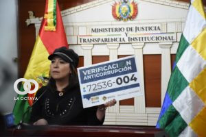 Susana Ríos Laguna, Viceministra de Transparencia Institucional y Lucha Contra la Corrupción, foto: La Voz de Tarija
