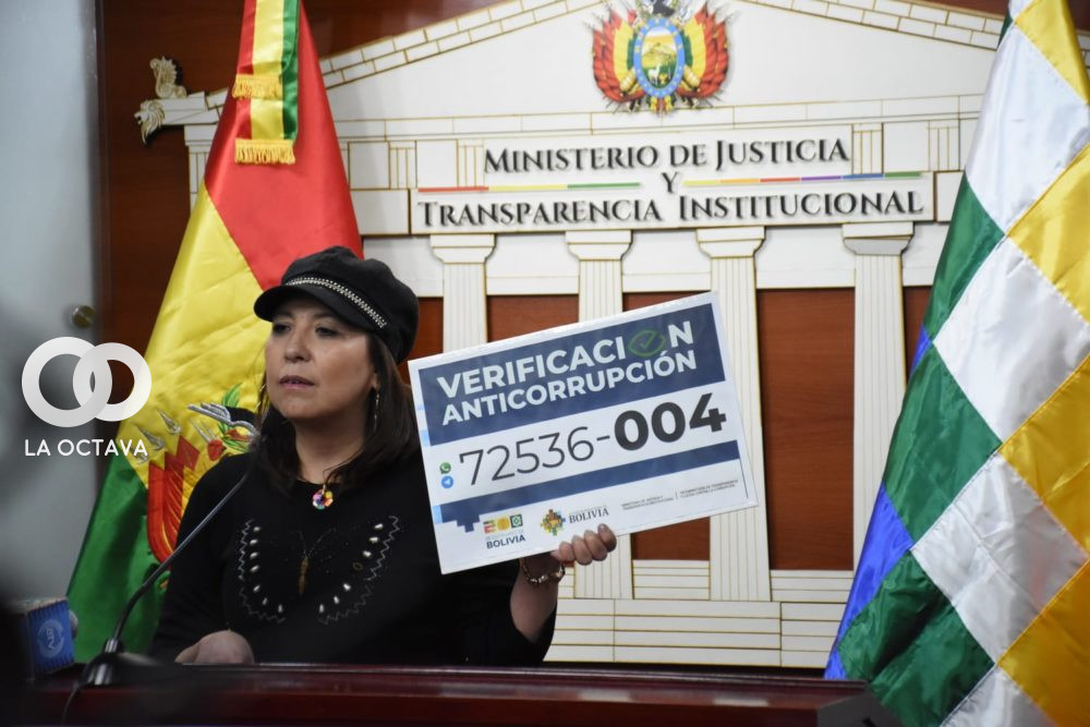 Susana Ríos Laguna, Viceministra de Transparencia Institucional y Lucha Contra la Corrupción, foto: La Voz de Tarija
