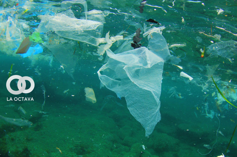 Environmental problem of plastic rubbish pollution in ocean