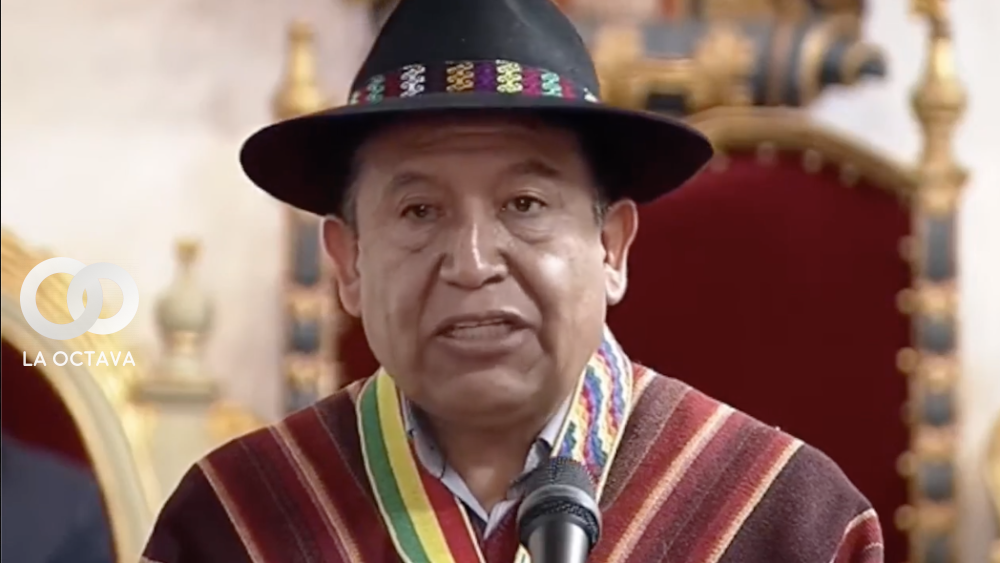David Choquehuanca, Vicepresidente de Bolivia, Foto Captura