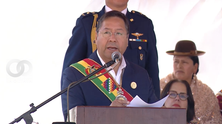 Luis Arce Catacora, Presidente de Bolivia, foto captura