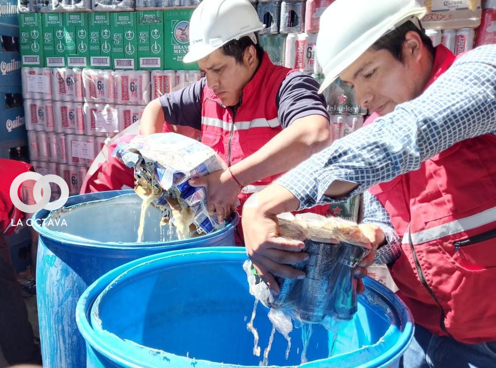 Aduana Destruyó 40 Toneladas De Bebidas Alcohólicas En Tarija 8559